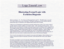 Tablet Screenshot of logictutorial.com